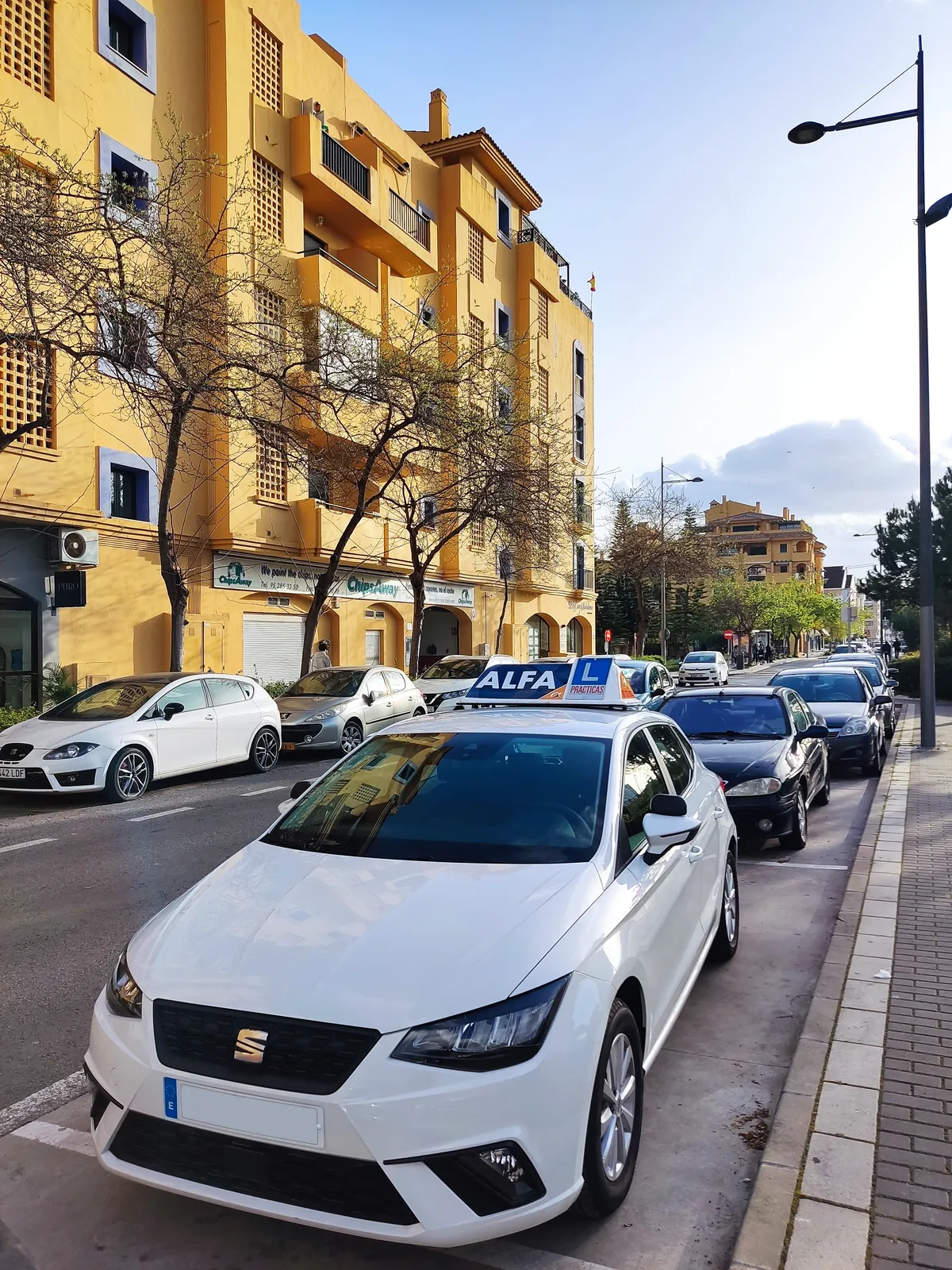 Recogida coche de autoescuela en San Pedro Marbella